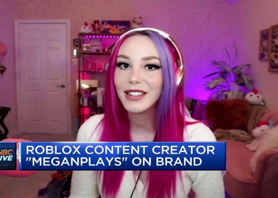 Roblox content creator MeganPlays on the platform’s popularity